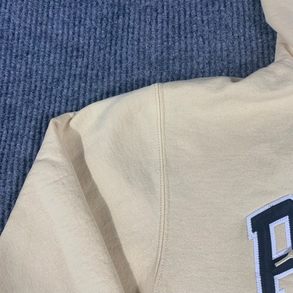 Purdue Boilermakers Hoodie Mens Medium Beige Sweatshirt Embroidered Basketball - Picture 6 of 12